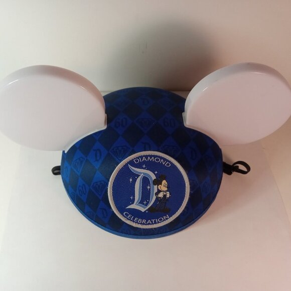 DISNEYLAND 60TH ANNIVERSARY DIAMOND CELEBRATION MICKEY MOUSE EARS HAT - Picture 3 of 9
